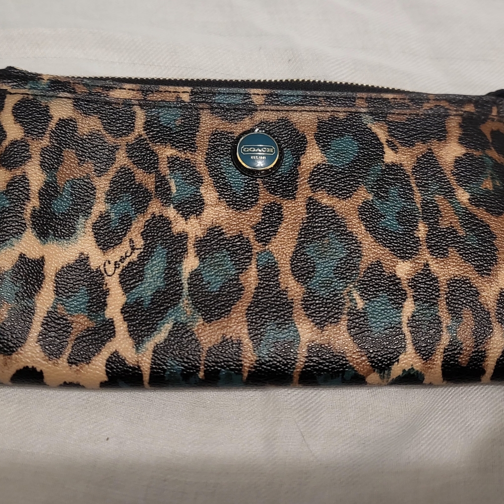 Coach Animal Print Wristlet